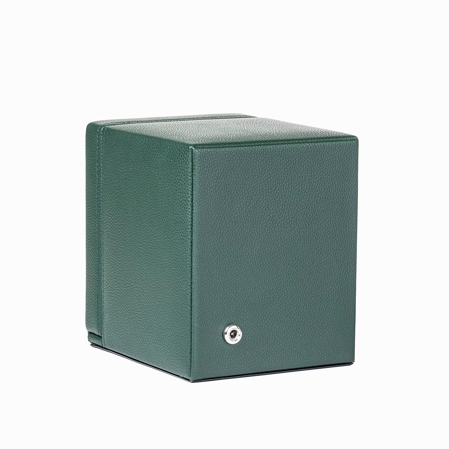 Single Watch Winder for Automatic Watches – Silent Japanese Motor & Premium Leather Finish – Green