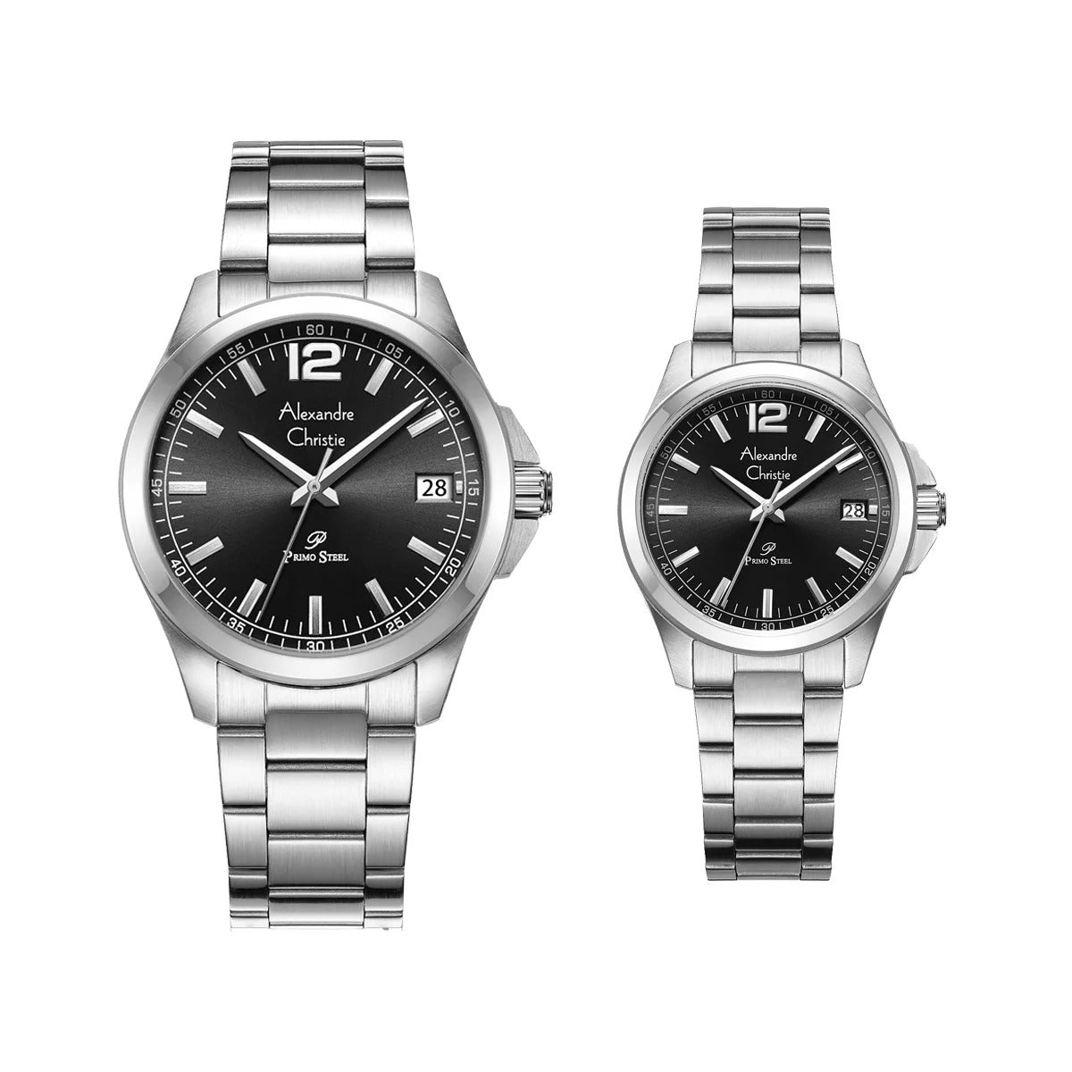 Alexandre Christie,1031MDLDSSBA, Couple , Quartz Dial , 40+32mm,Black