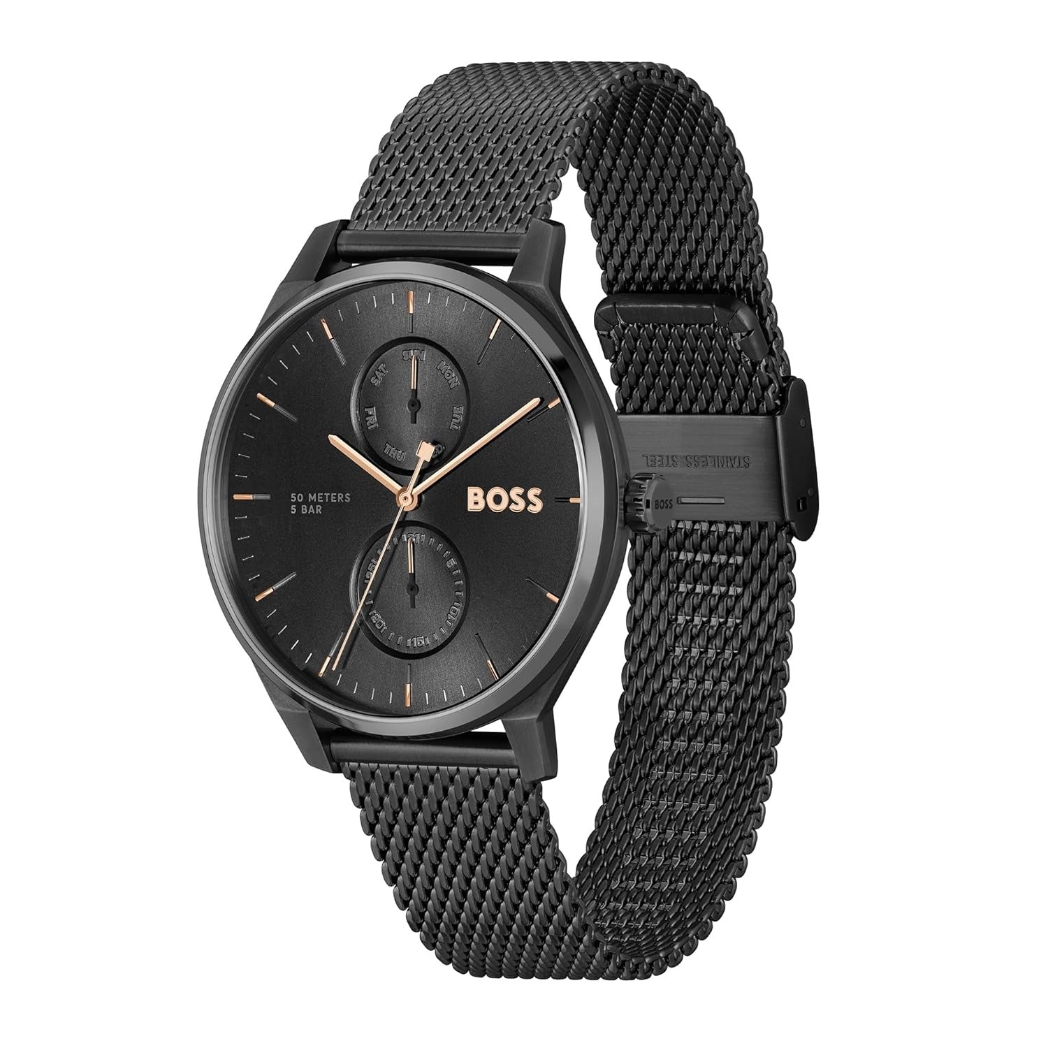 Boss Tyler Men's Quartz Black Dial Chronograph Watch 1514105