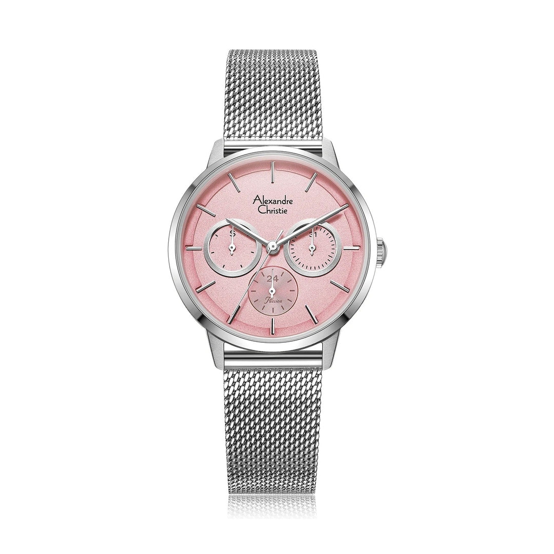 Alexandre Christie,2682BFBSSPN, Women , Quartz Dial , 34mm,Pink