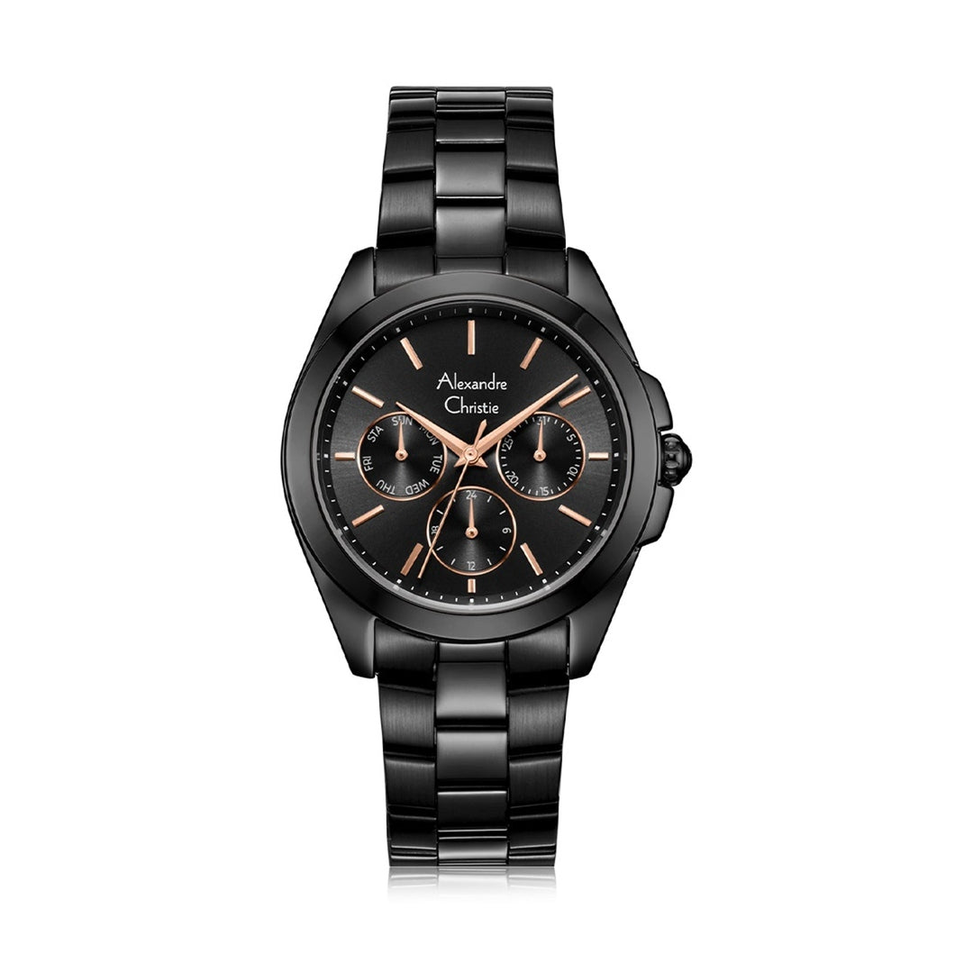 Alexandre Christie,2977BFBIPBARG, Women , Quartz Dial , 36mm,Black