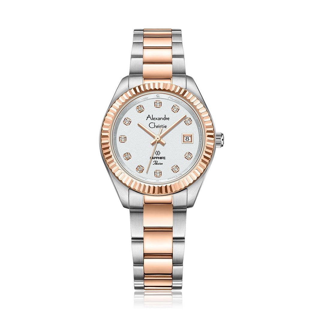 Alexandre Christie,2A83LDBTRSL, Women , Quartz Dial , 30mm,Silver