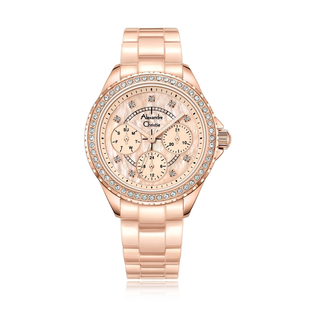 Alexandre Christie,2B16BFBRGMN, Women , Quartz Dial , 34mm,Pink