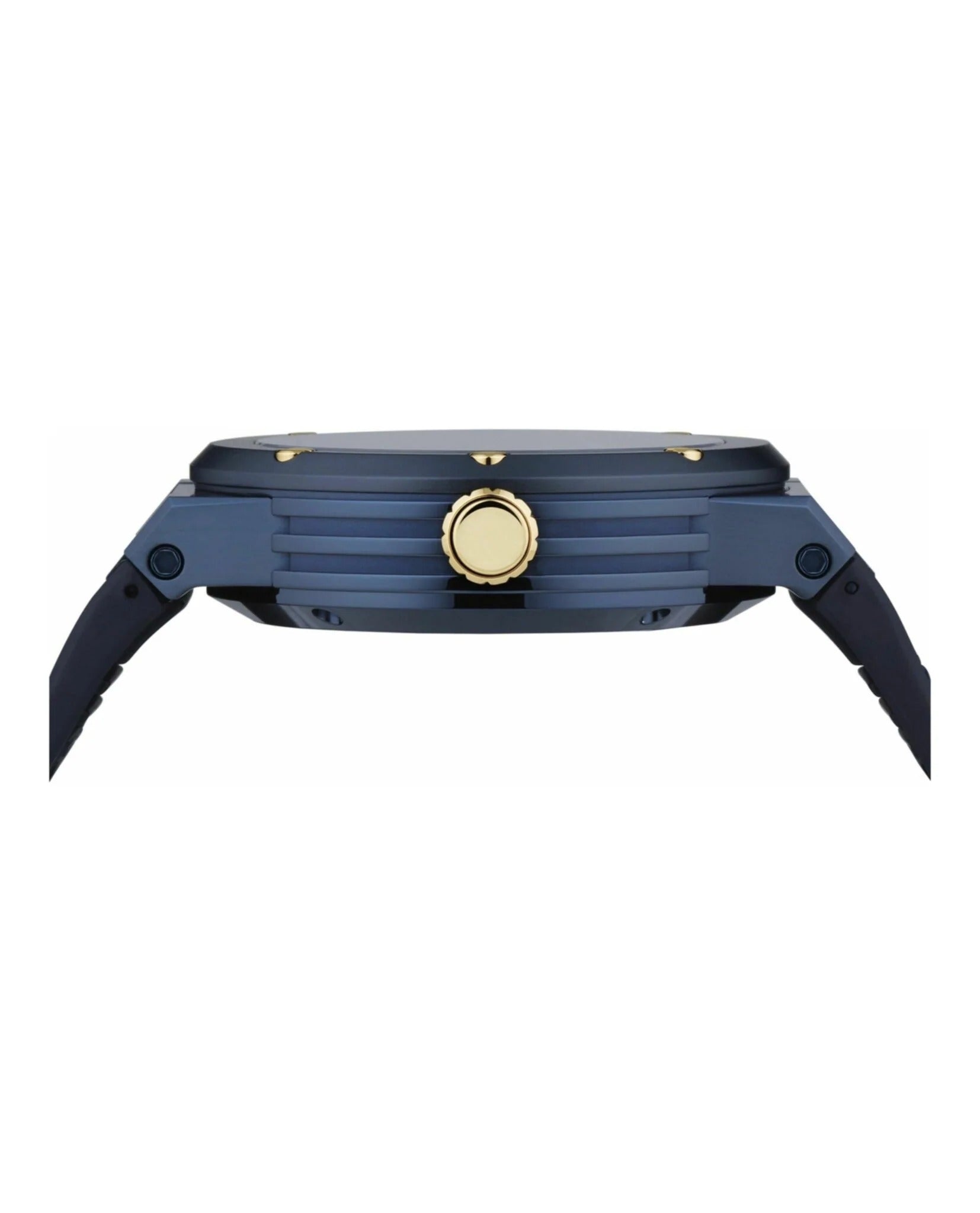 Salvatore Ferragamo F-80 Quartz Men's Watch Blue Dial Black Leather Strap Swiss Made FAZ010016