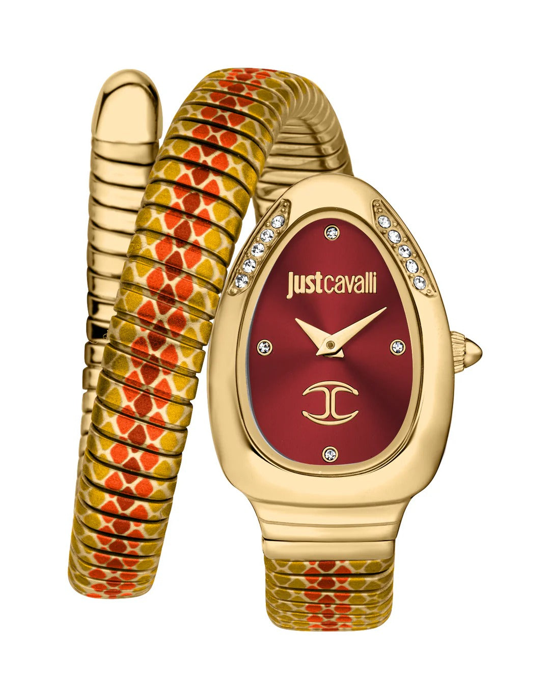 Just Cavalli JC1L251M0045 Women Analog Watch | Gold Stainless Steel Strap | Gold Dial | Quartz