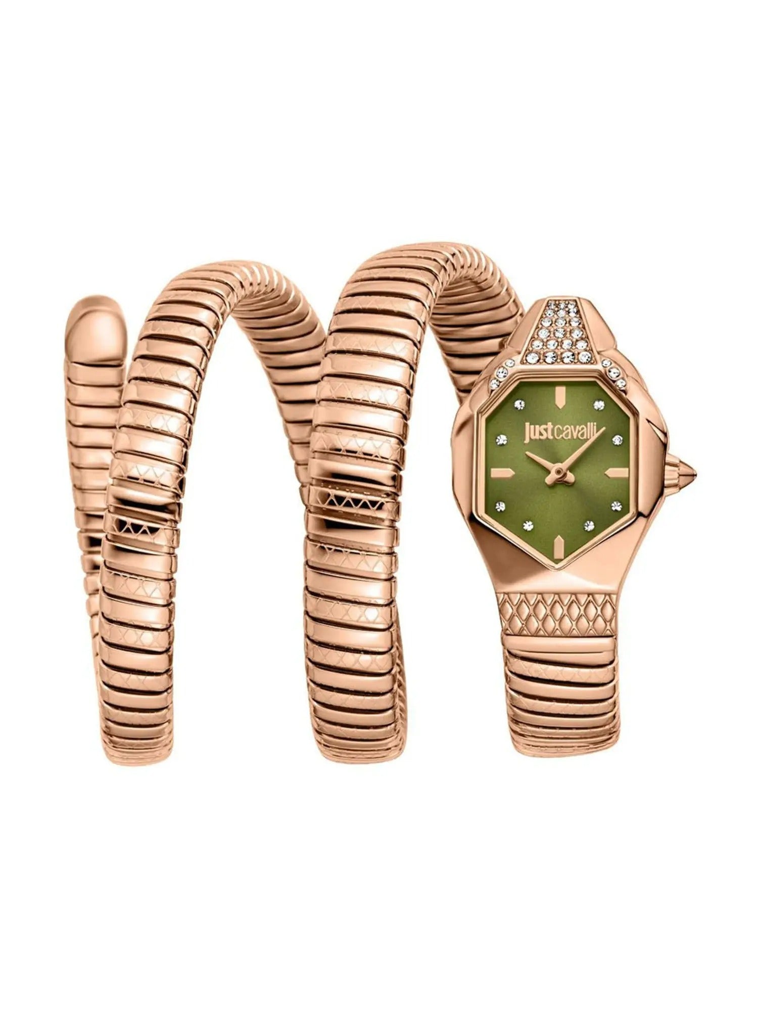Just Cavalli JC1L370M0045 Women Analog Watch | Gold Stainless Steel Strap | Gold Dial | Quartz