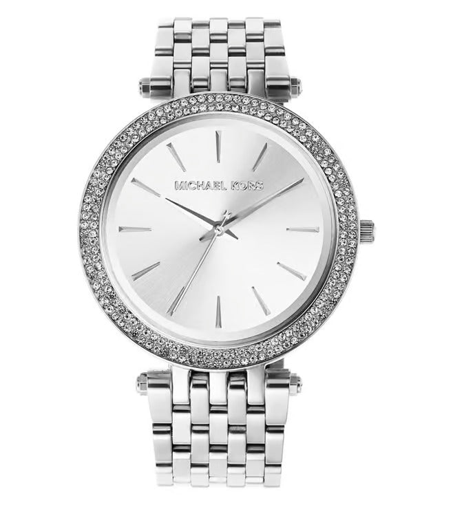 Michael Kors Darci Silver Dial Stainless Steel Bracelet Watch for Women (MK3190)