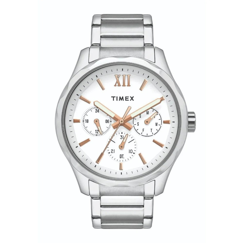 Timex Empera White Dial Multifunction Function Men's Watch -TW0TG7602