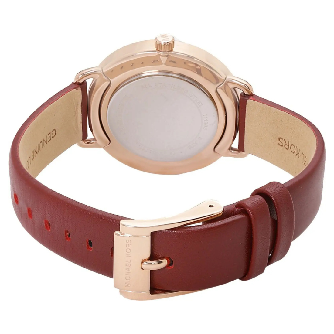 Michael Kors Portia Quartz White Dial Leather Strap Women's Watch -MK2711