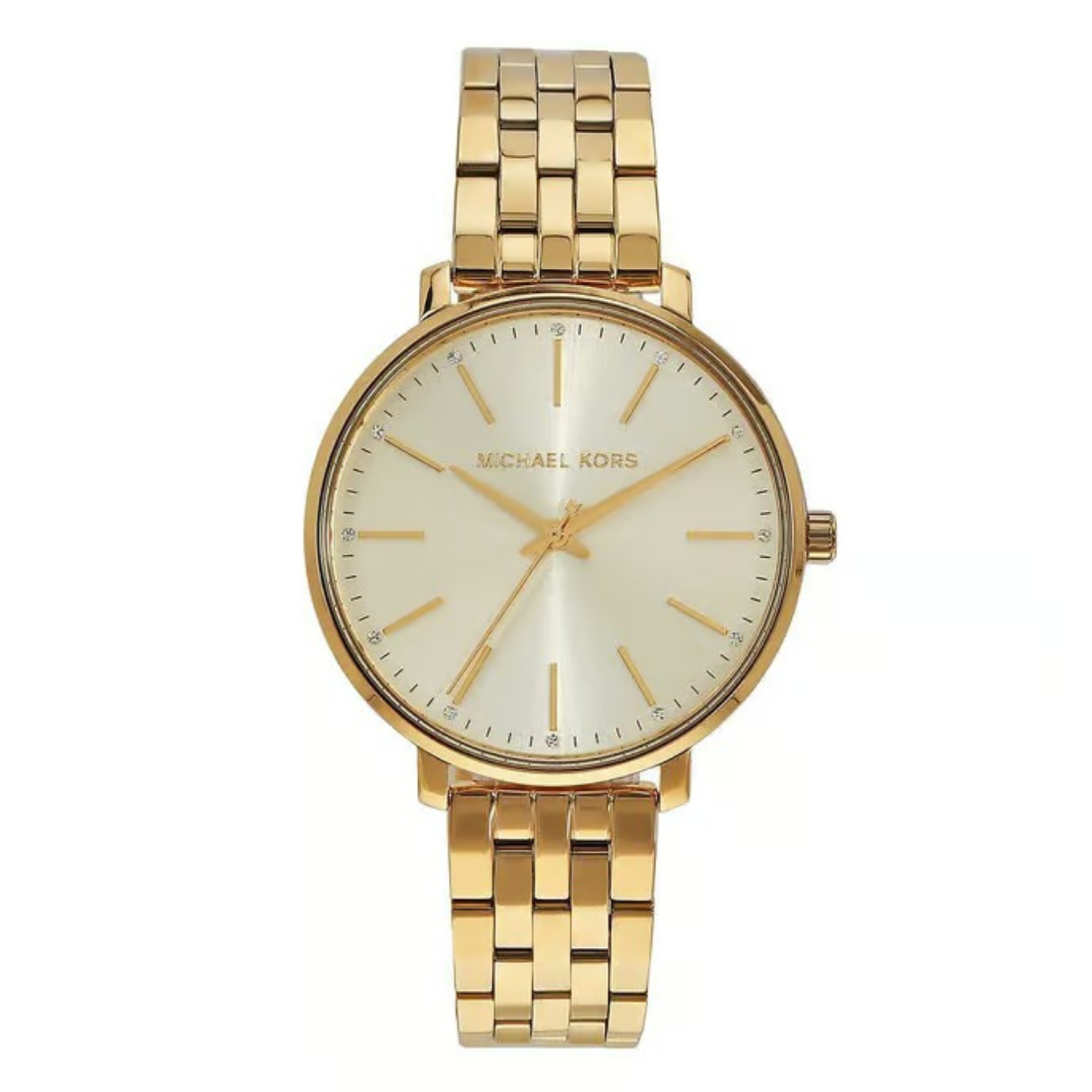 Michael Kors Pyper Quartz Gold Dial Stainless Steel Bracelet Women's Watch -MK3898
