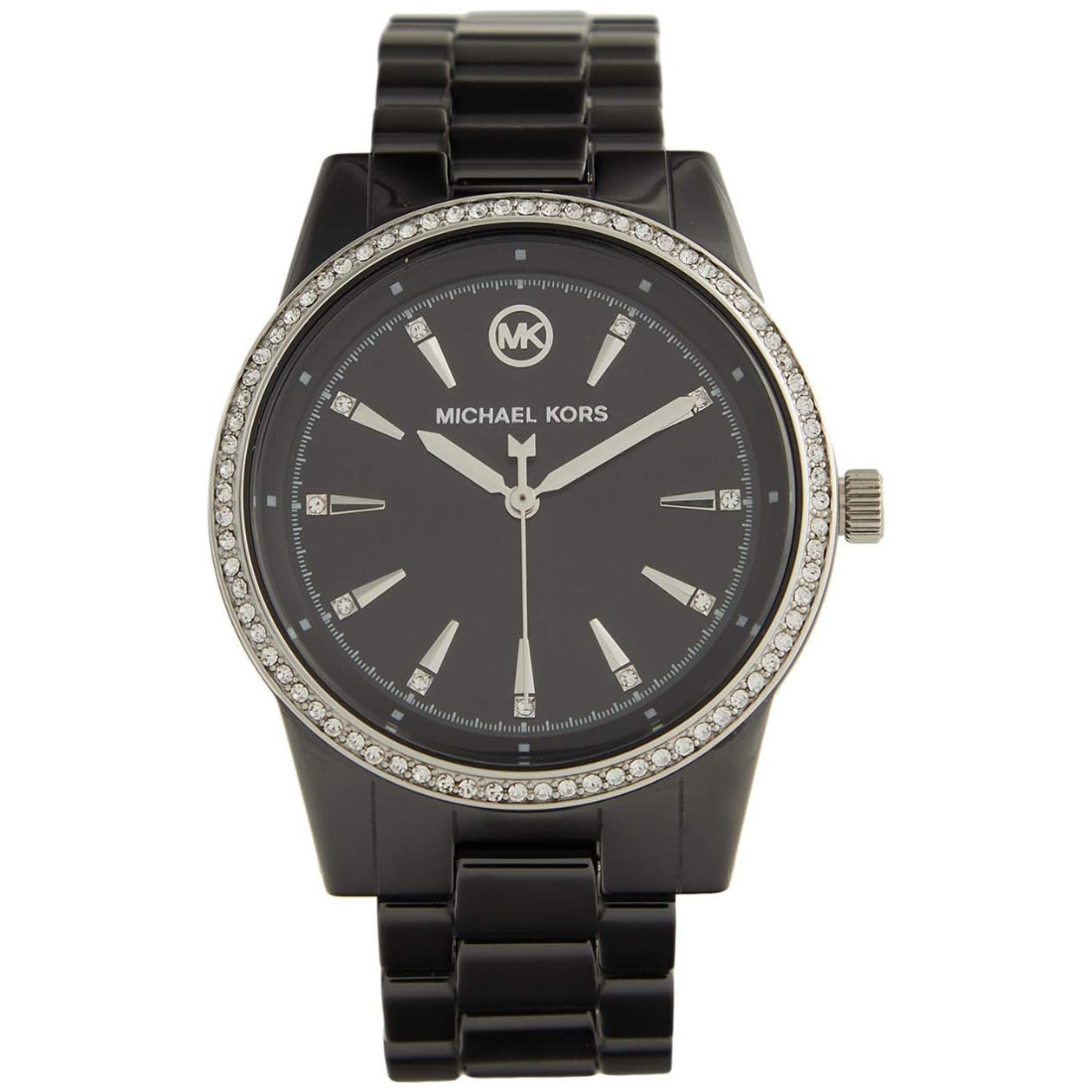 Michael Kors Ritz Quartz Black Dial Ceramic Bracelet Women's Watch - MK6836