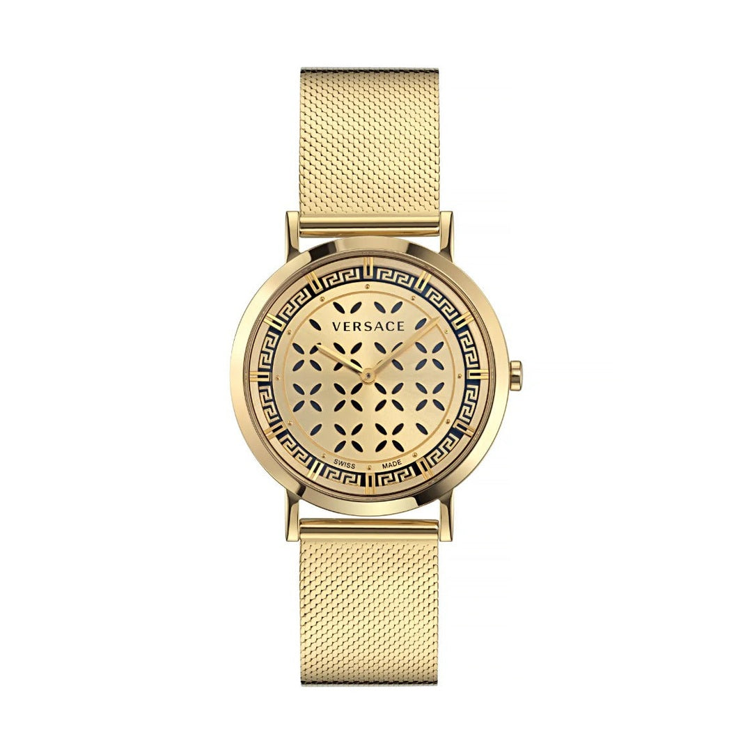 Versace Ver.New Generation(Wc-3M) Women's Quartz Gold Dial Analog Stainless Steel Watch VE3M01223