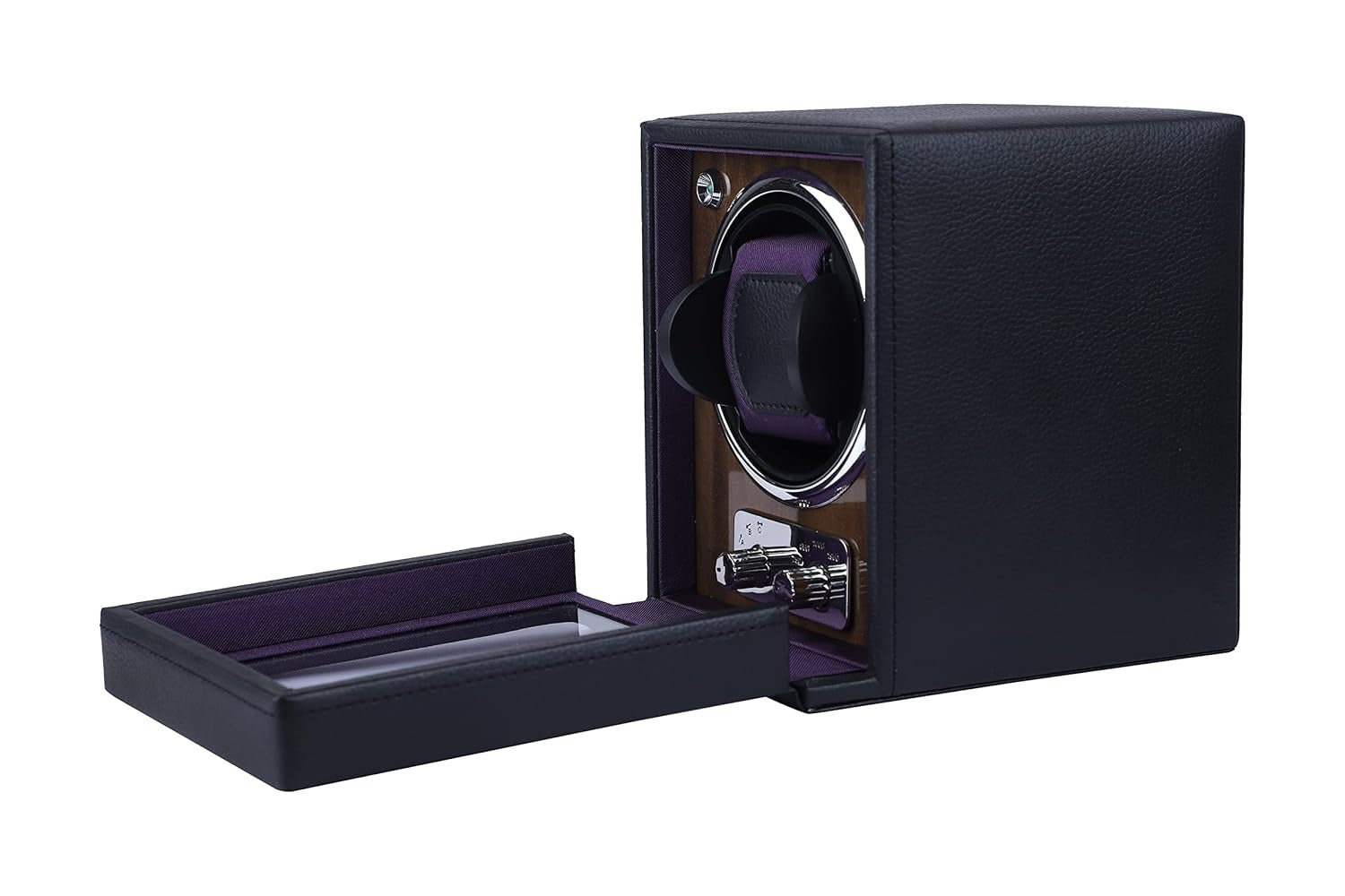 Single Watch Winder for Automatic Watches – Silent Japanese Motor & Premium Leather Finish – Green