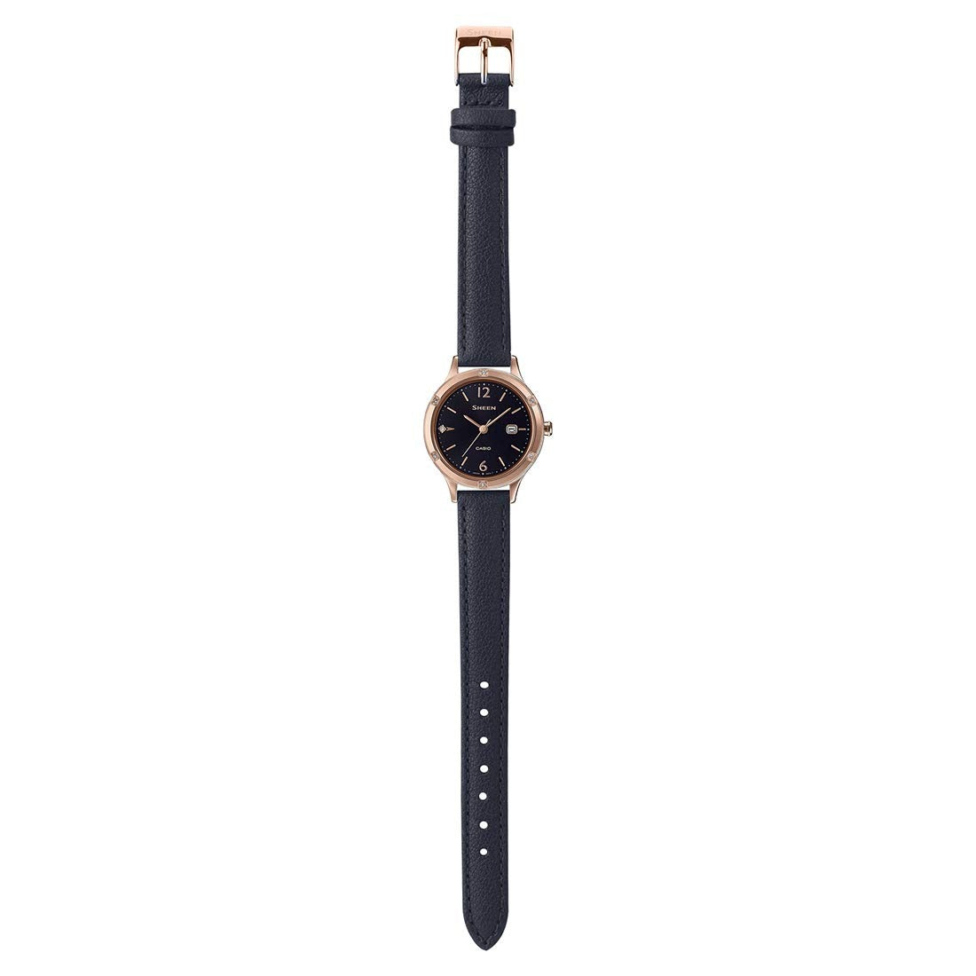 Casio Sheen Quartz Black Dial Analog Women's Watch SHE-4533PGL-1AUDF