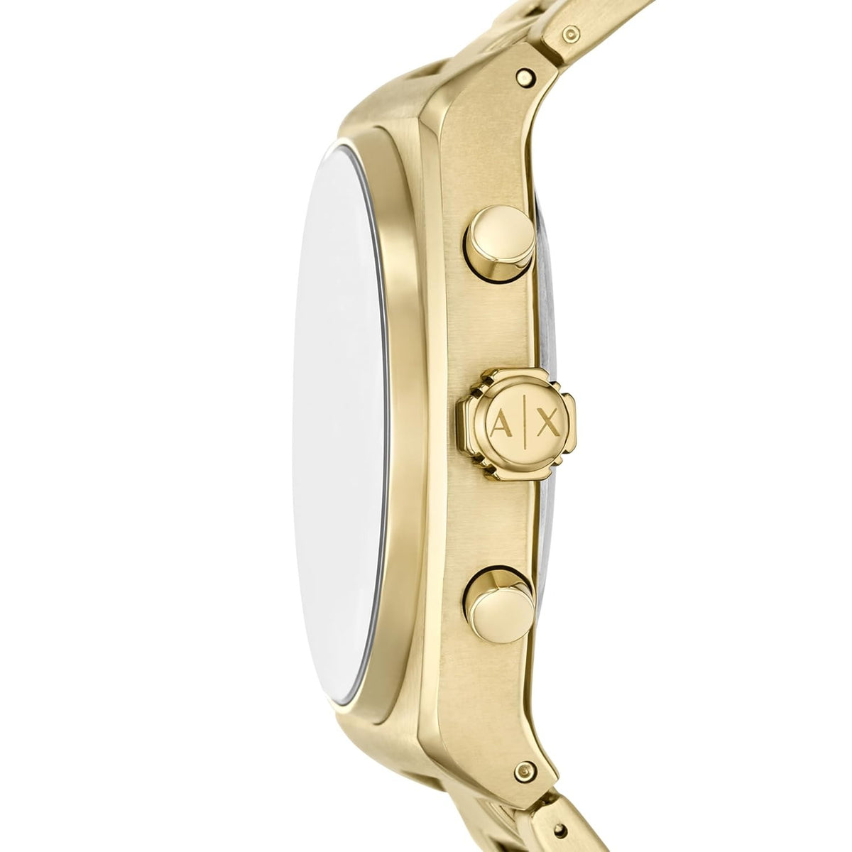 Armani Exchange Green Dial Gold Rectangular Men's Watch AX2822