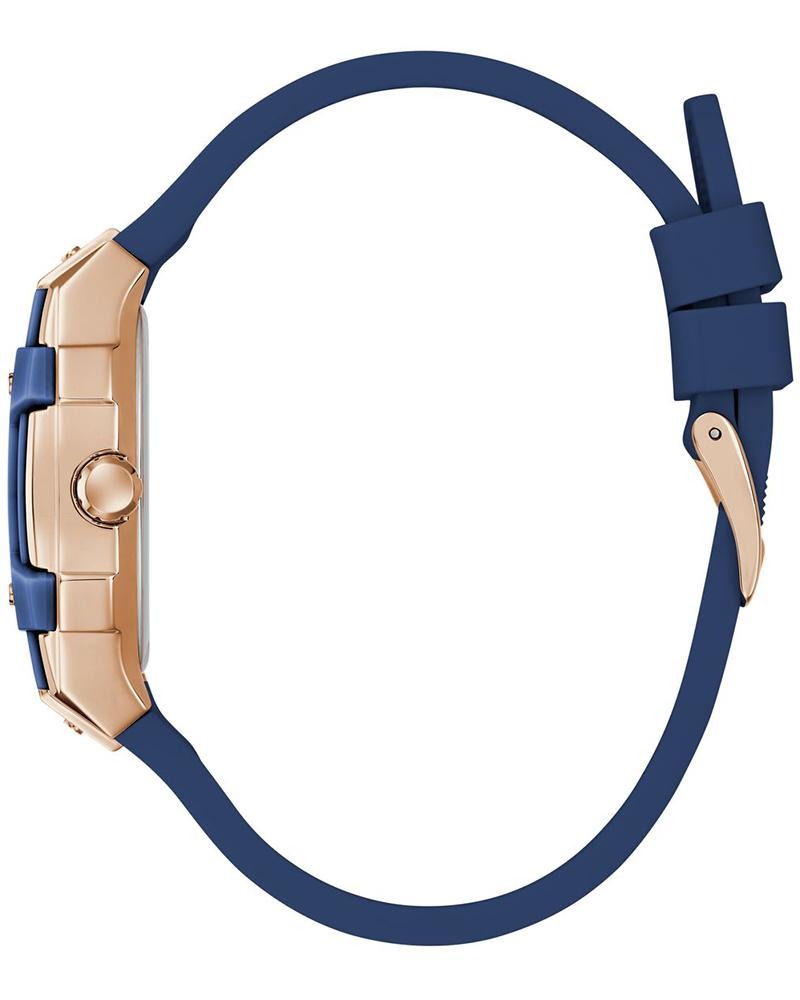 GUESS Phoenix Women Quartz Blue Dial Multi-Function Silicone Watch GW0945L4
