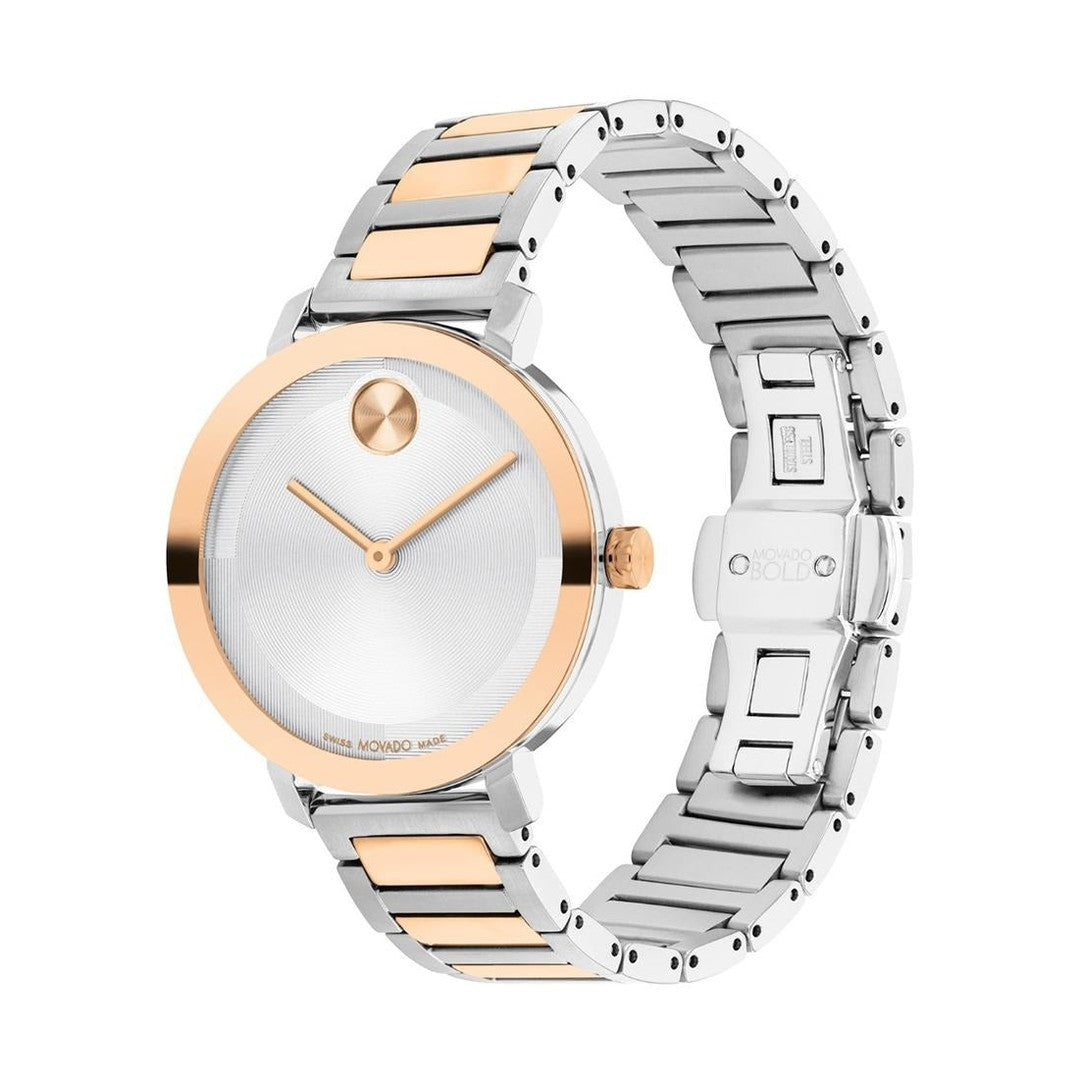 Bold Women Quartz Silver Dial Analog Stainless Steel Watch 3601141
