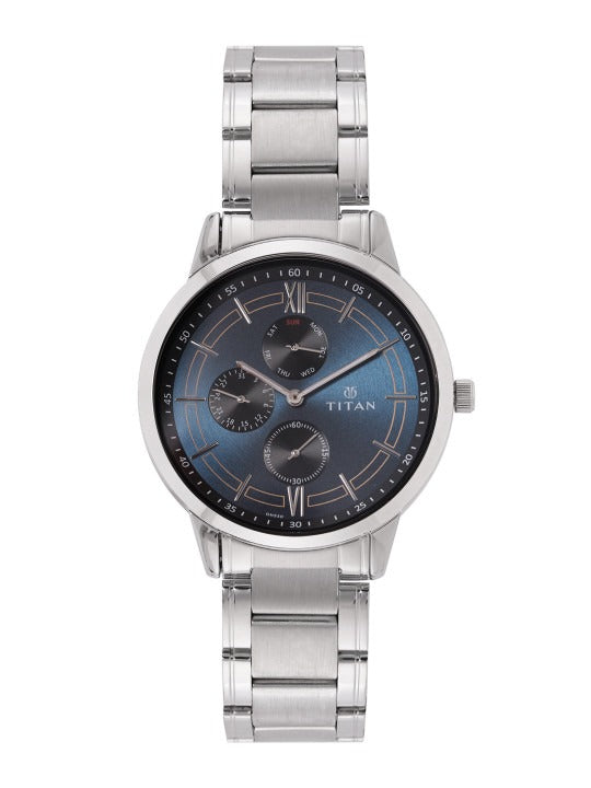 Titan Karishma Silver Dial Men's Watch NT17695M01