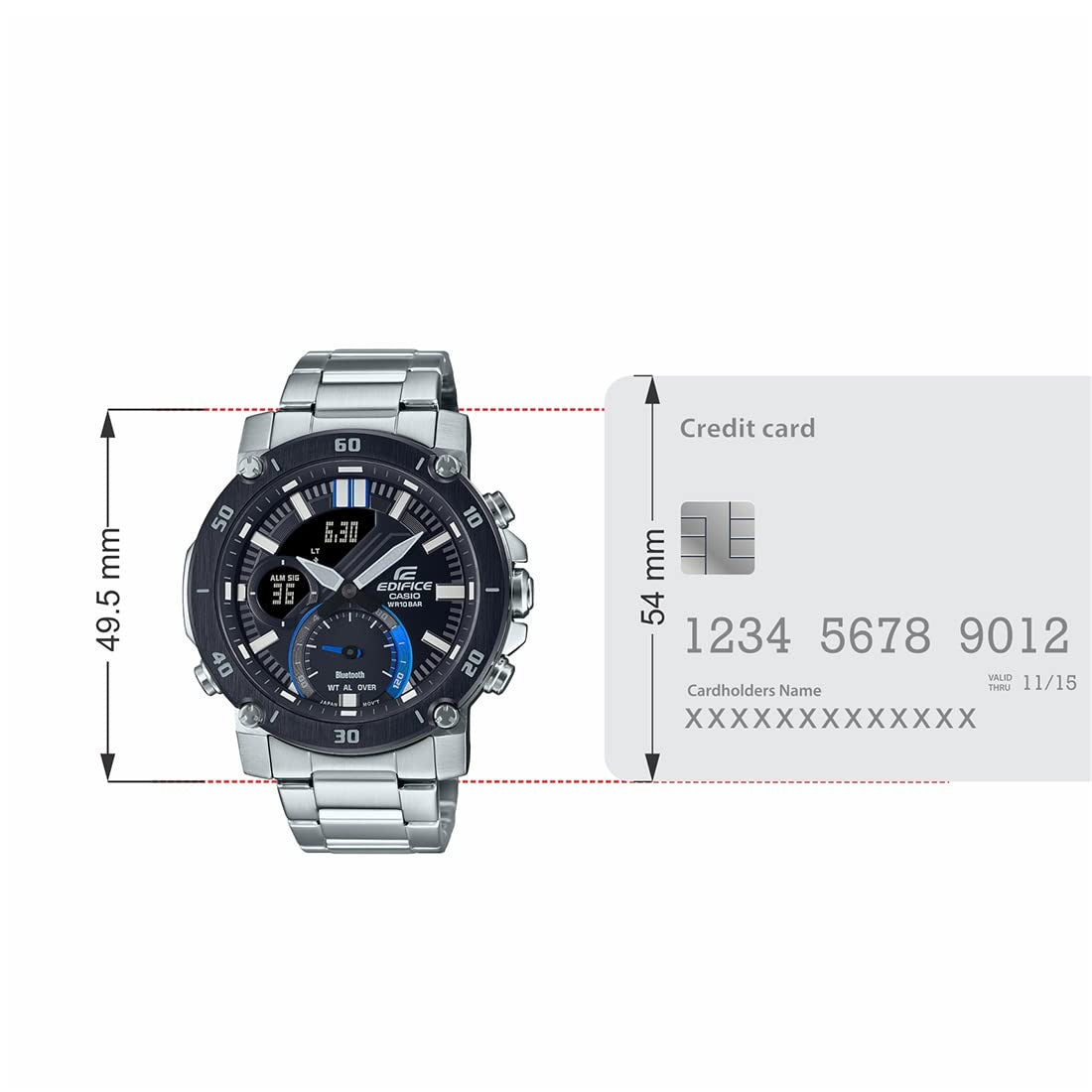 Casio Edifice Quartz Chronograph Men's Watch ECB-20DB-1ADF