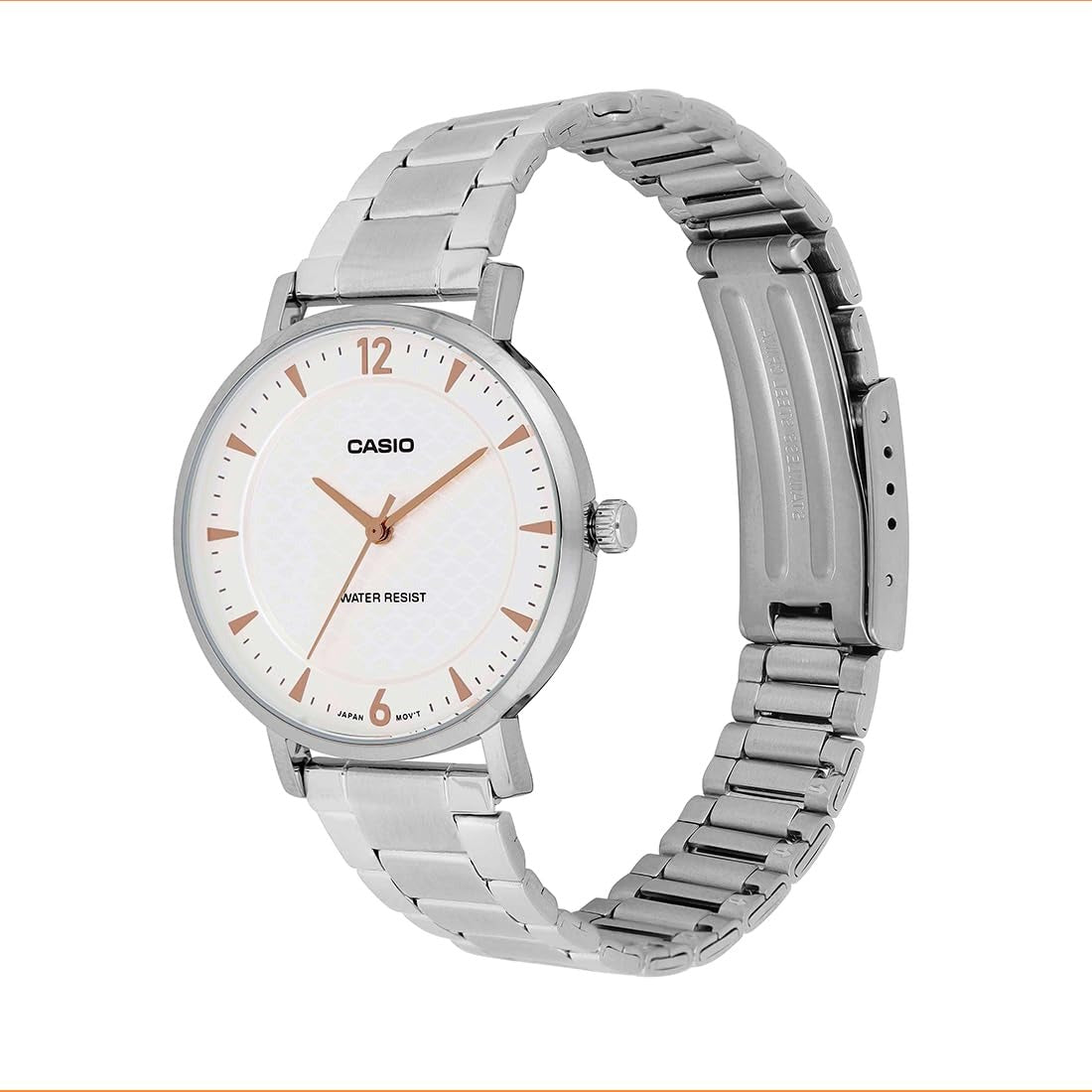 Casio Enticer Ladies Quartz White Dial Analog Women's Watch LTP-VT04D-7ADF