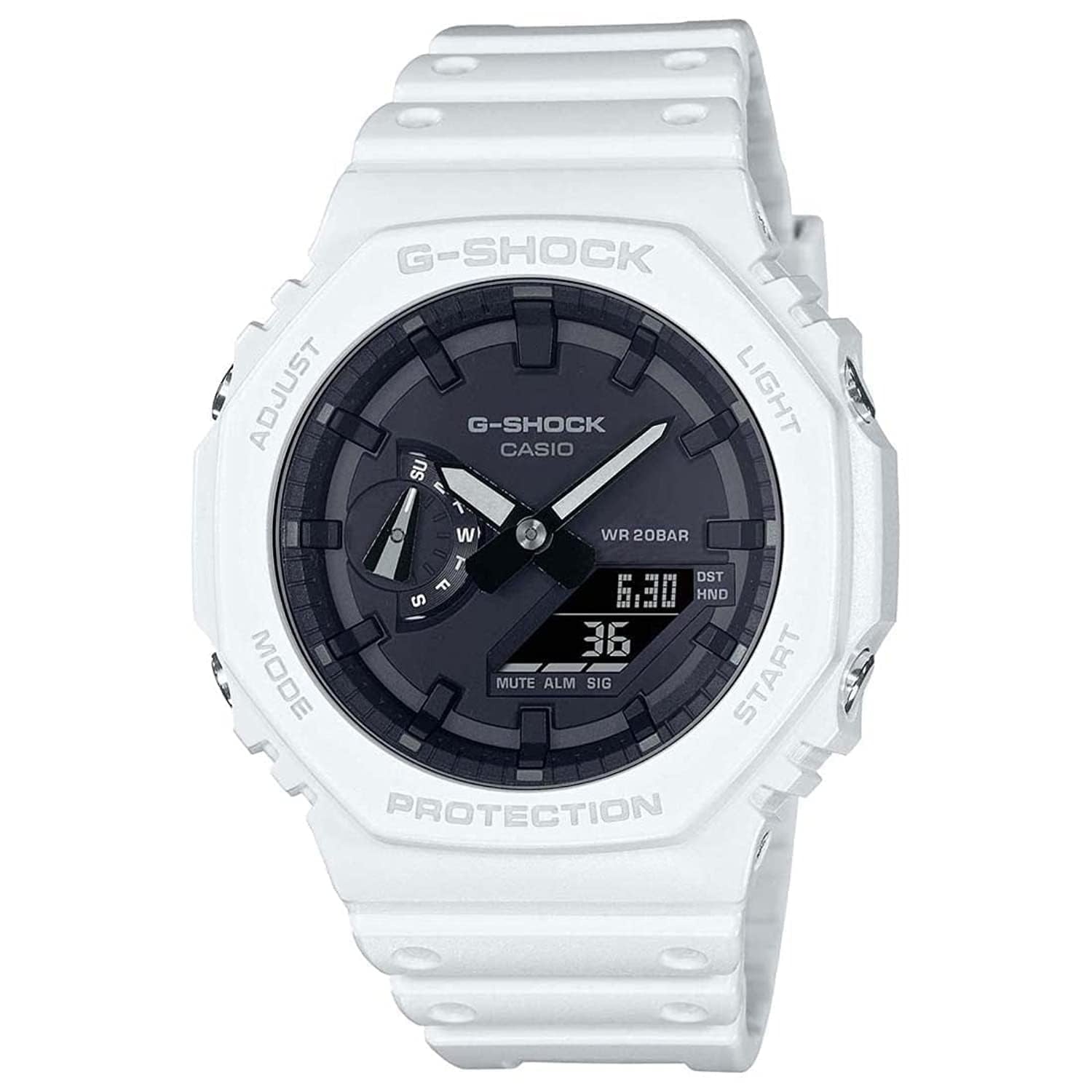 G-Shock Black Analog-Digital Dial Resin Strap Men's Watch GA-2100-7ADR (G1158)