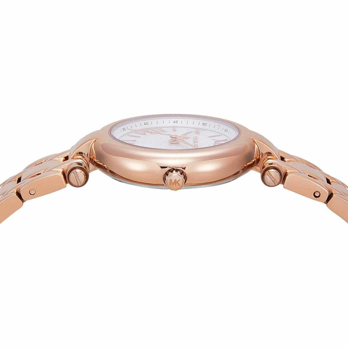 Michael Kors Laney Quartz White Mother-of-Pearl Dial Steel Bracelet Women's Watch - MK4893