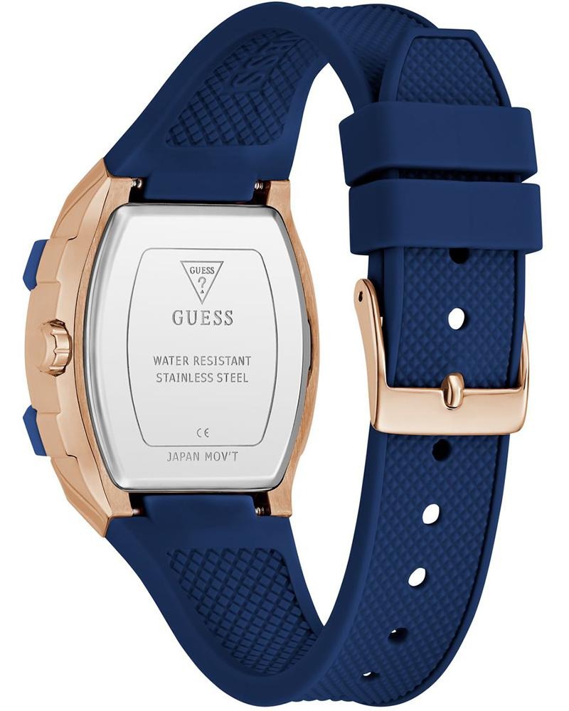 GUESS Phoenix Women Quartz Blue Dial Multi-Function Silicone Watch GW0945L4