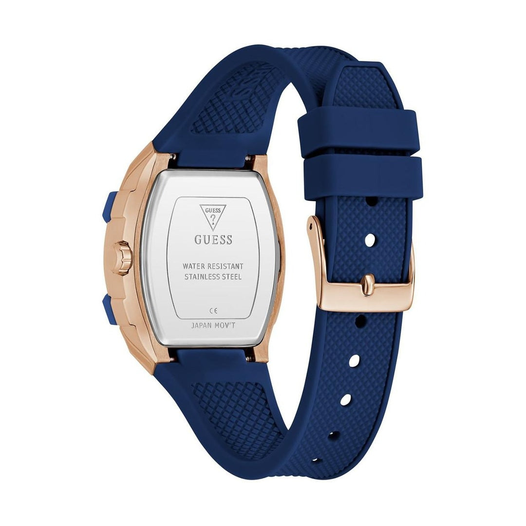 GUESS Phoenix Women Quartz Blue Dial Multi-Function Silicone Watch GW0945L4