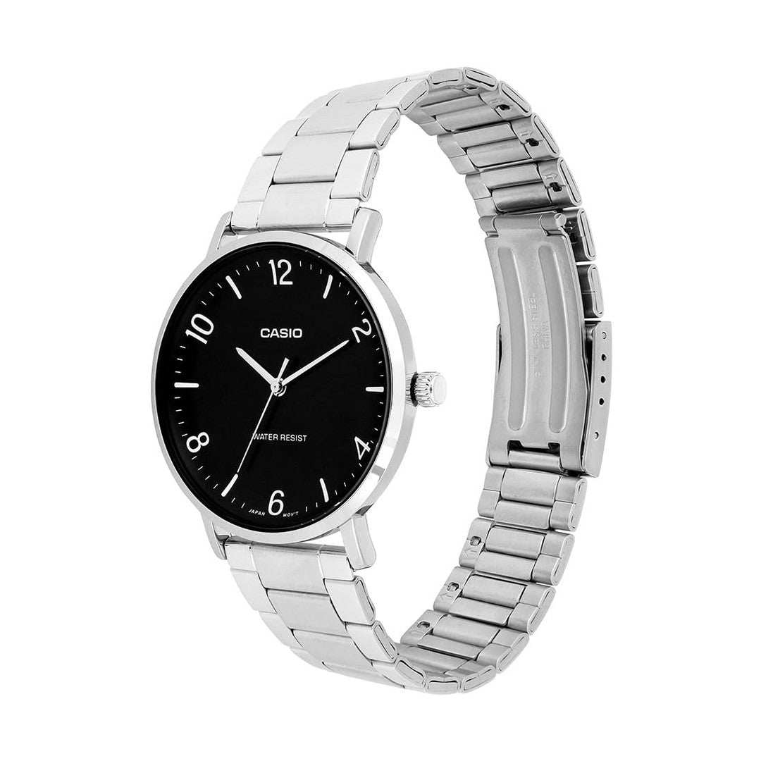 Casio Enticer Quartz Black Dial Analog Men's Watch MTP-VT03D-1BDF