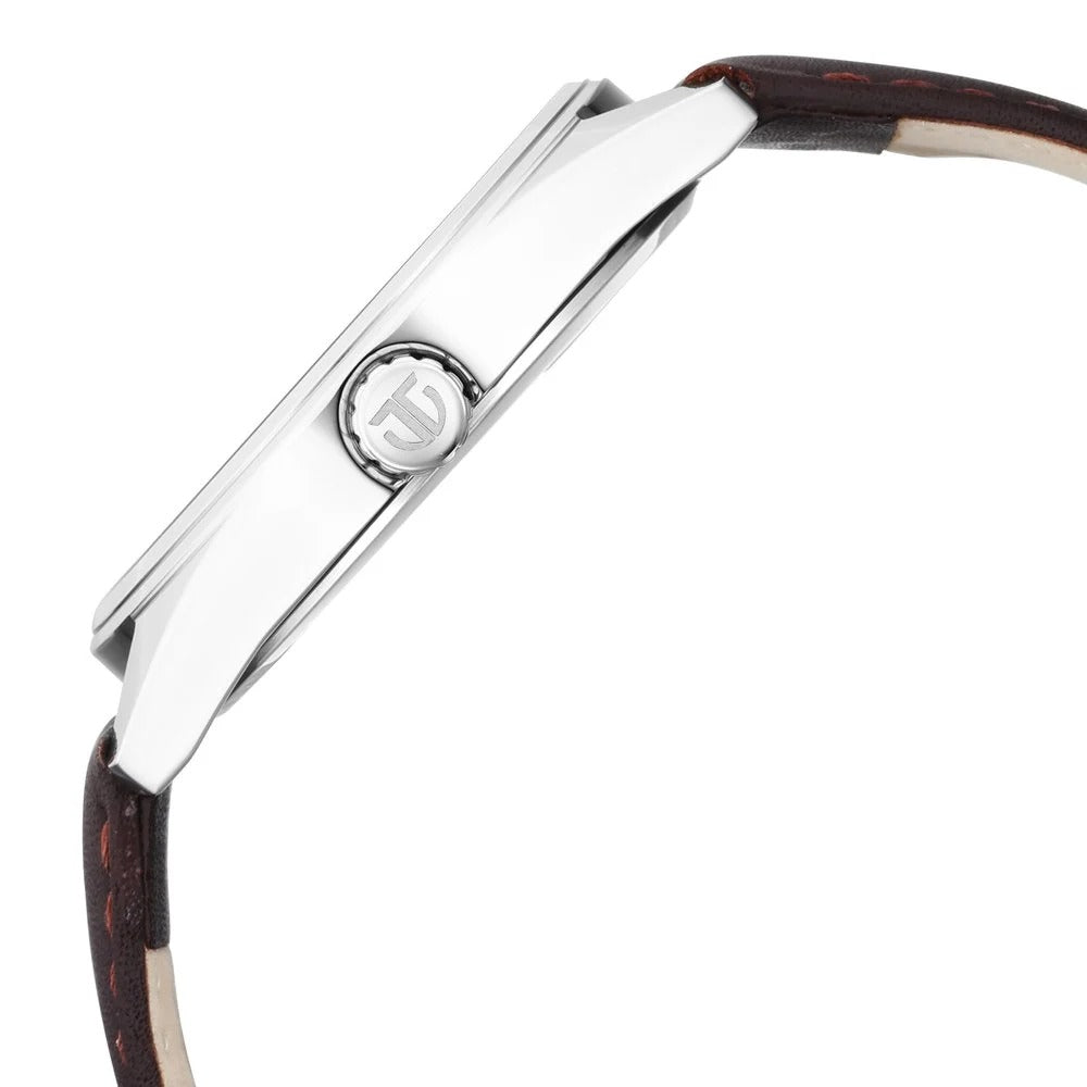 Titan Workwear Brown Dial Analog Leather Strap Watch Men - NU1866SL02