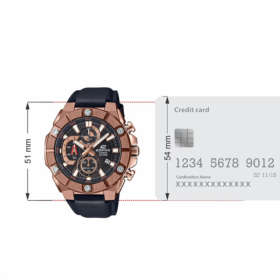 Casio Edifice Quartz Chronograph Men's Watch EFR-569BL-1AVUDF
