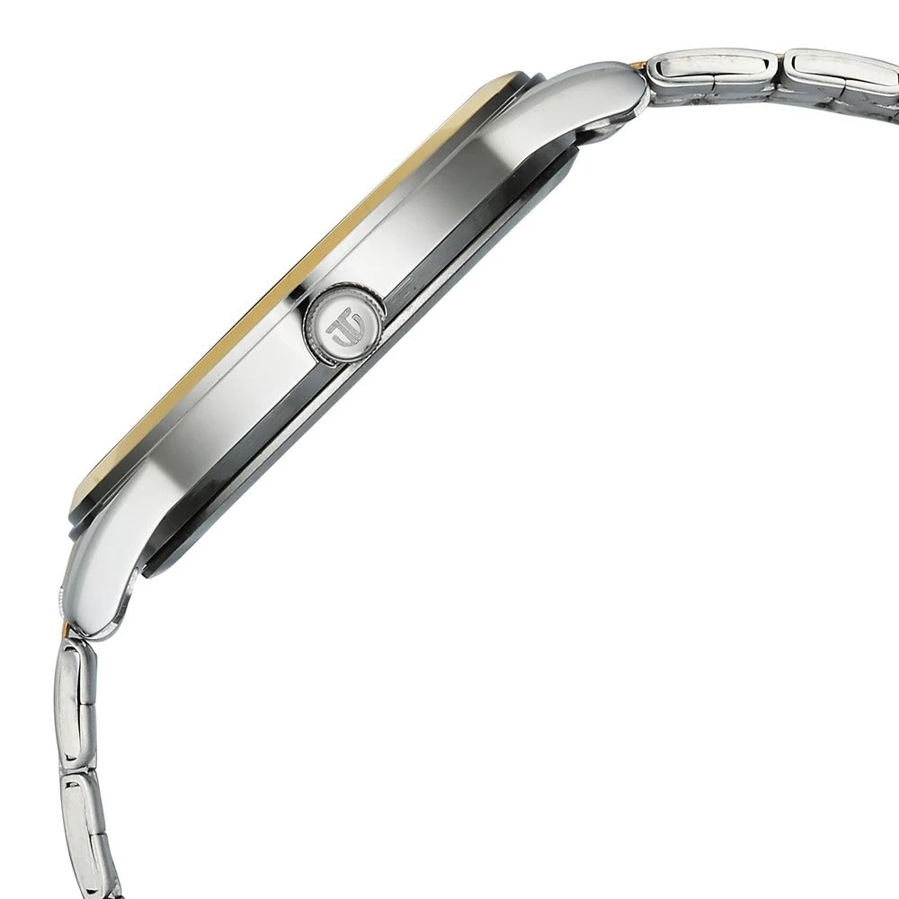 Titan Karishma Festive Analog with Silver Dial Dual Tone Stainless Steel Strap Watch for Men - 10060BM01