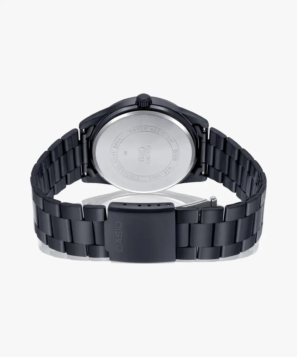 Casio Enticer Black Dial Stainless Steel Strap Analog Men's Watch MTP-VD02B-1EUDF