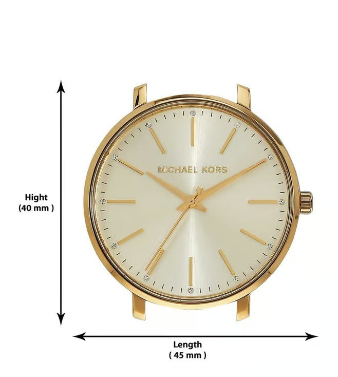 Michael Kors Pyper Quartz Gold Dial Stainless Steel Bracelet Women's Watch -MK3898