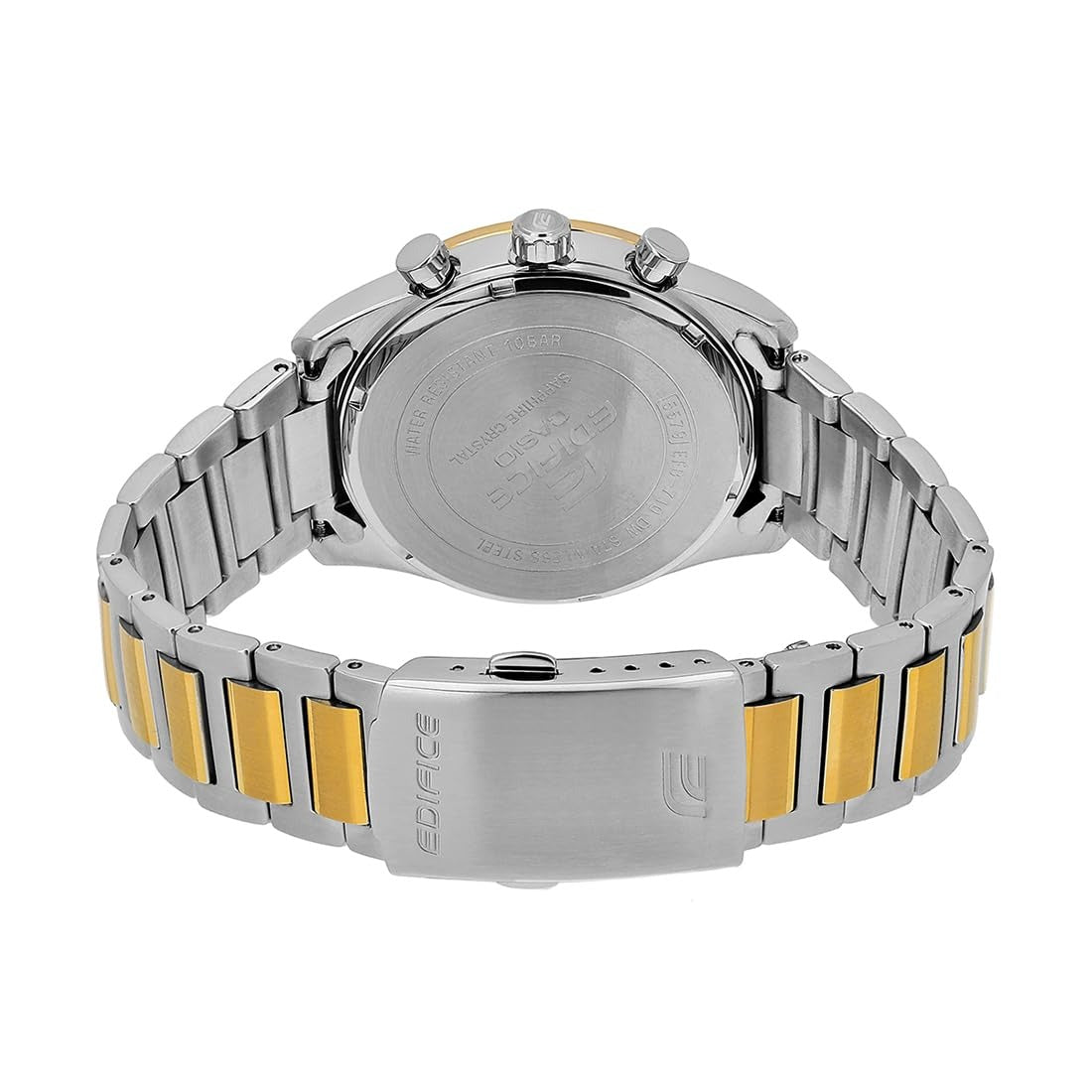 Casio Edifice Black Gold Dial Stainless Steel Analog-Digital Men's Watch EFB-710SG-1AVUDF