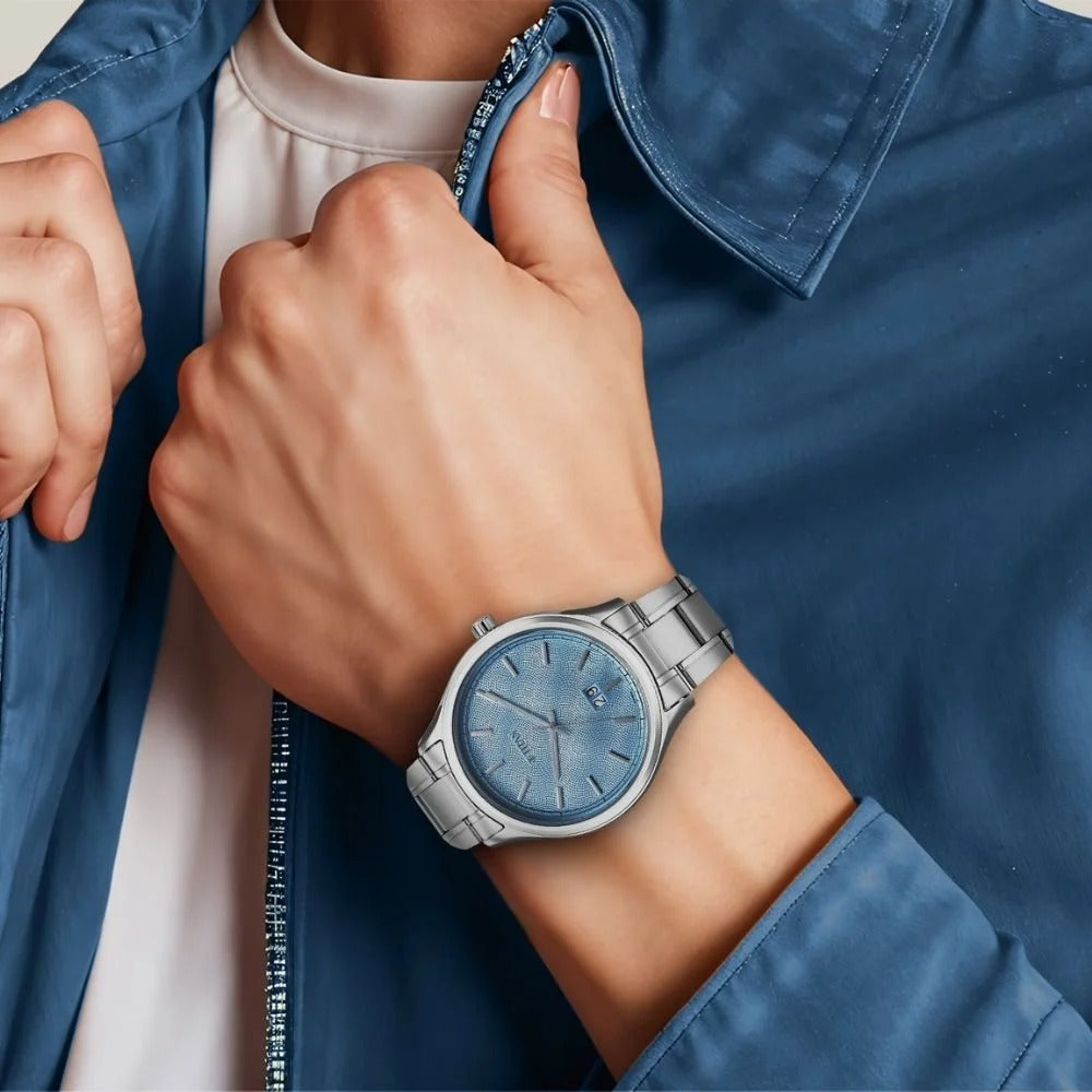 Titan Palette of Time Blue Dial Men's Watch NT10033SM01