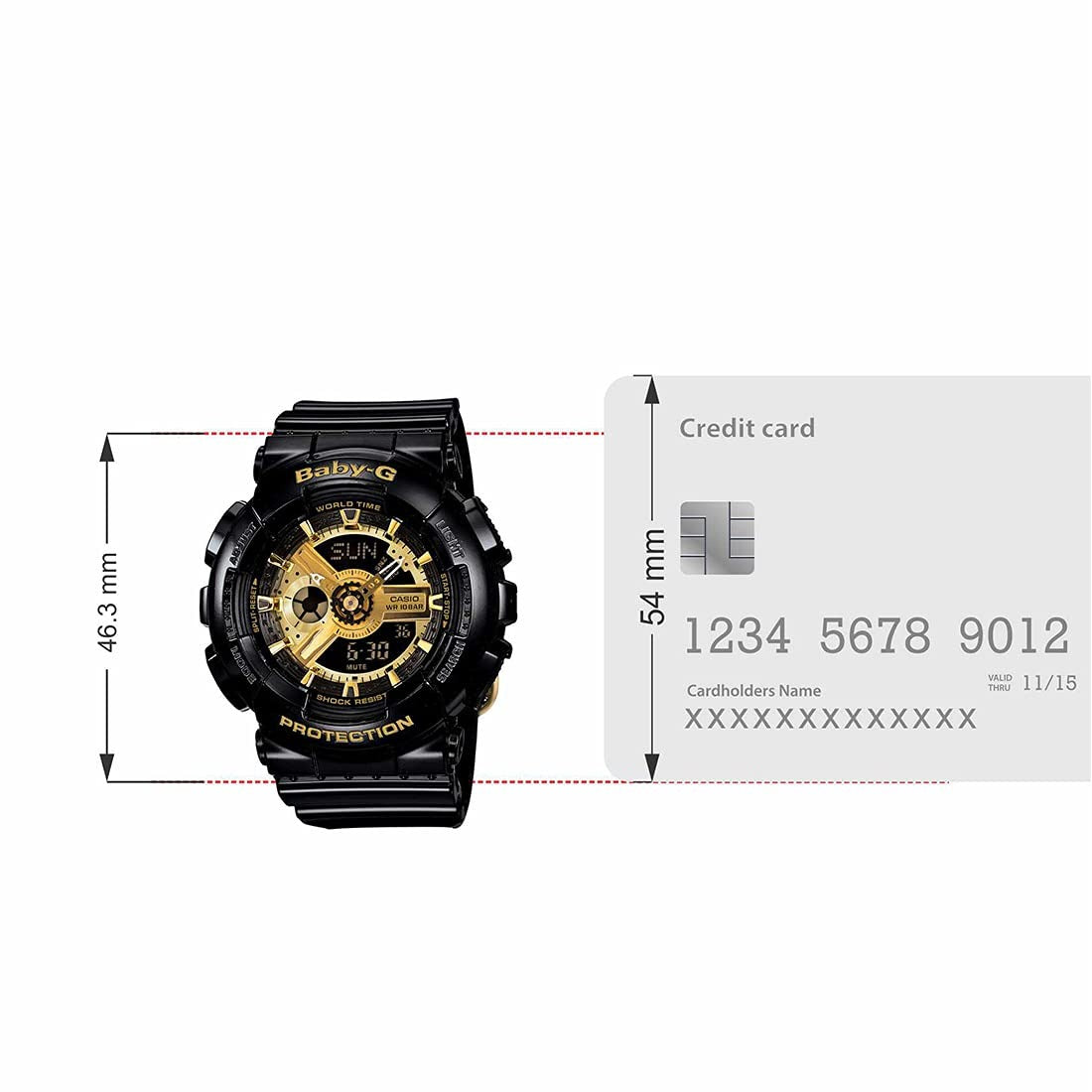 Casio Baby-G Analog-Digital Black Dial Women's Watch - BA-110-1ADR (BX015)
