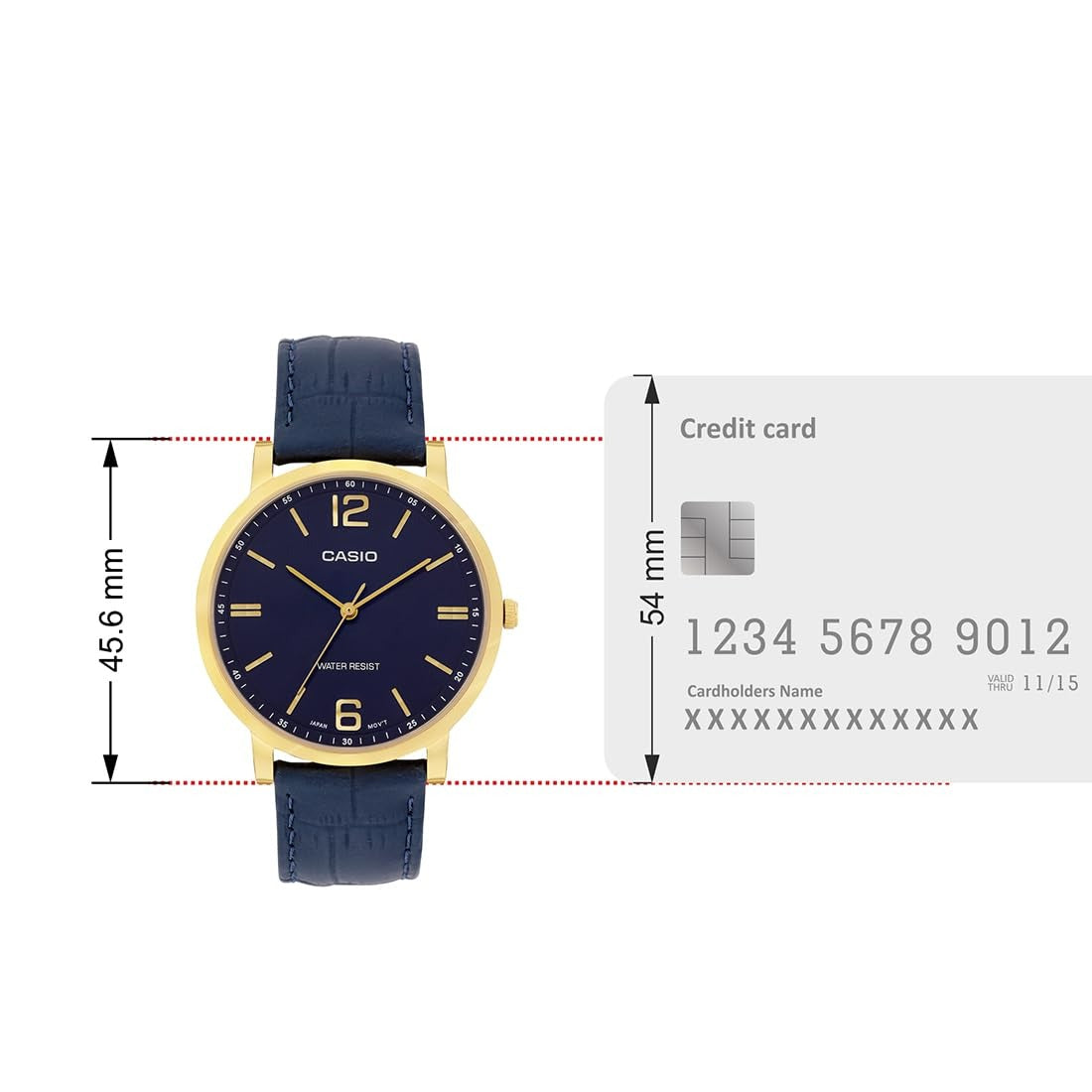 Casio Enticer Blue Dial Stainless Steel Bracelet Analog Watch MTP-SN5YGL-2A