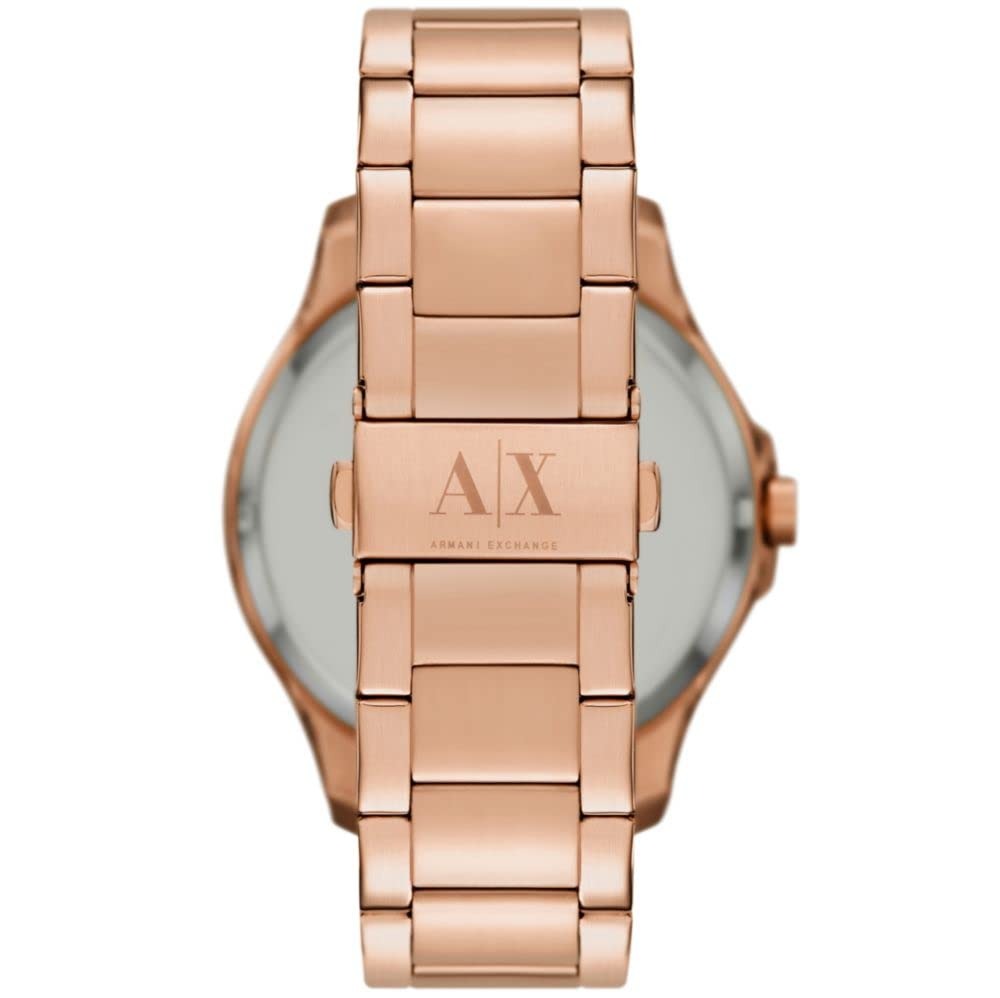 Armani Exchange Hampton Brown Dial Rose Gold Men's Watch AX2449