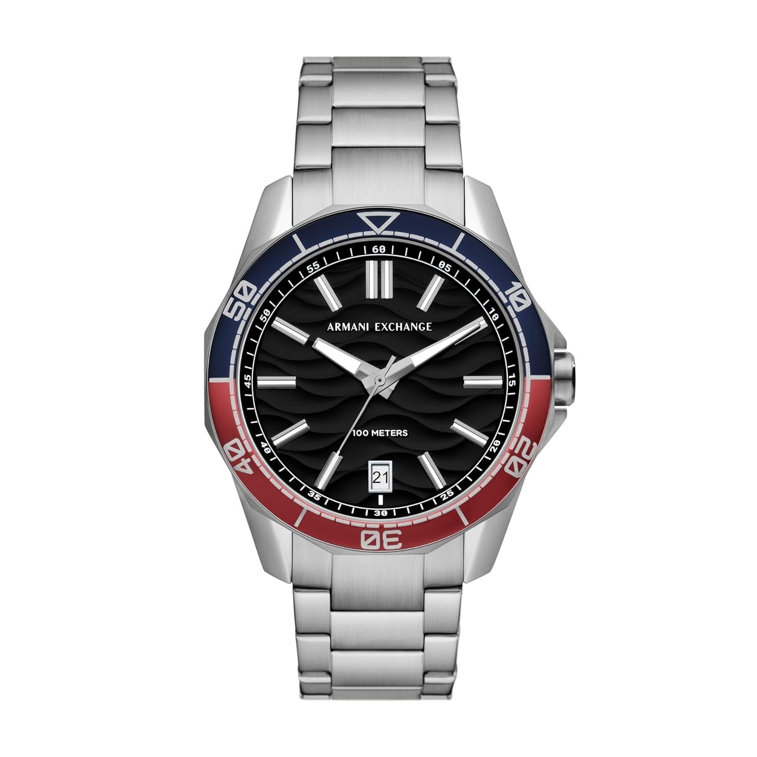 Armani Exchange Spencer Black Dial Silver Men's Watch AX1955
