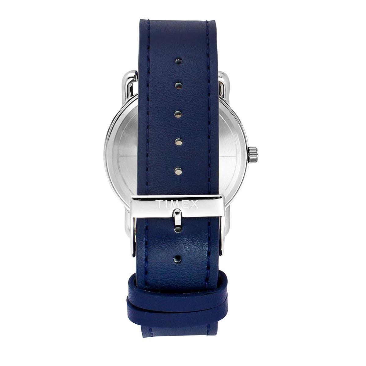 Timex Fashion Quartz Blue Dial Analog Leather Men's Watch TWEG25600