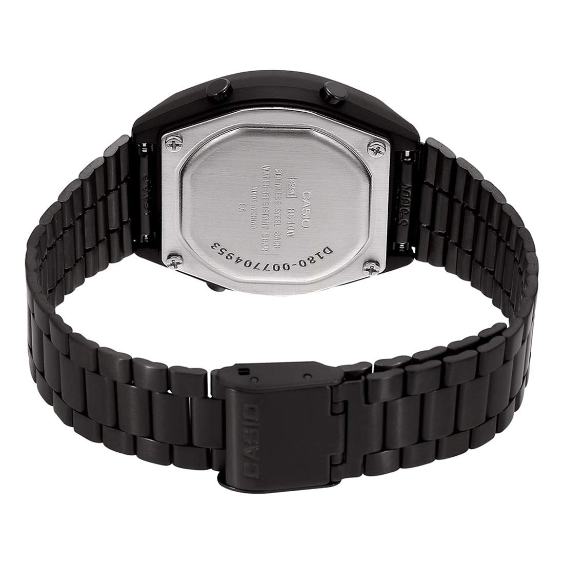 Casio Vintage Digital Black Dial Stainless Steel Unisex Watch B640WB-1ADF