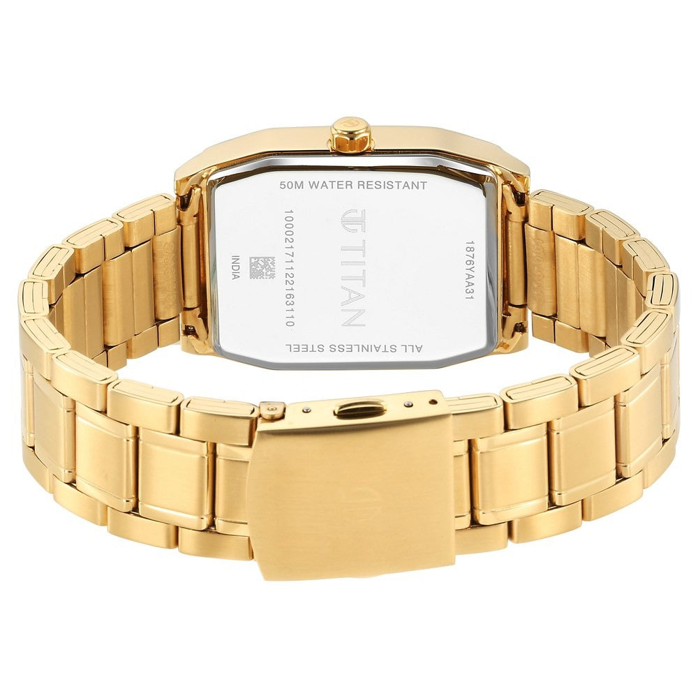 Titan Regalia Opulent White Dial Men's Watch 1876YM02