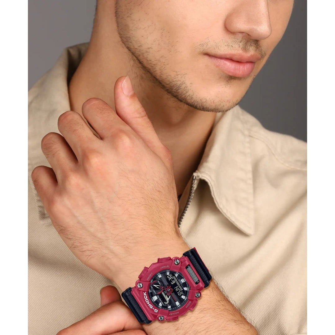 G-Shock Analog-Digital Red & black Dial Men's Watch-GA-900-4ADR - G1059