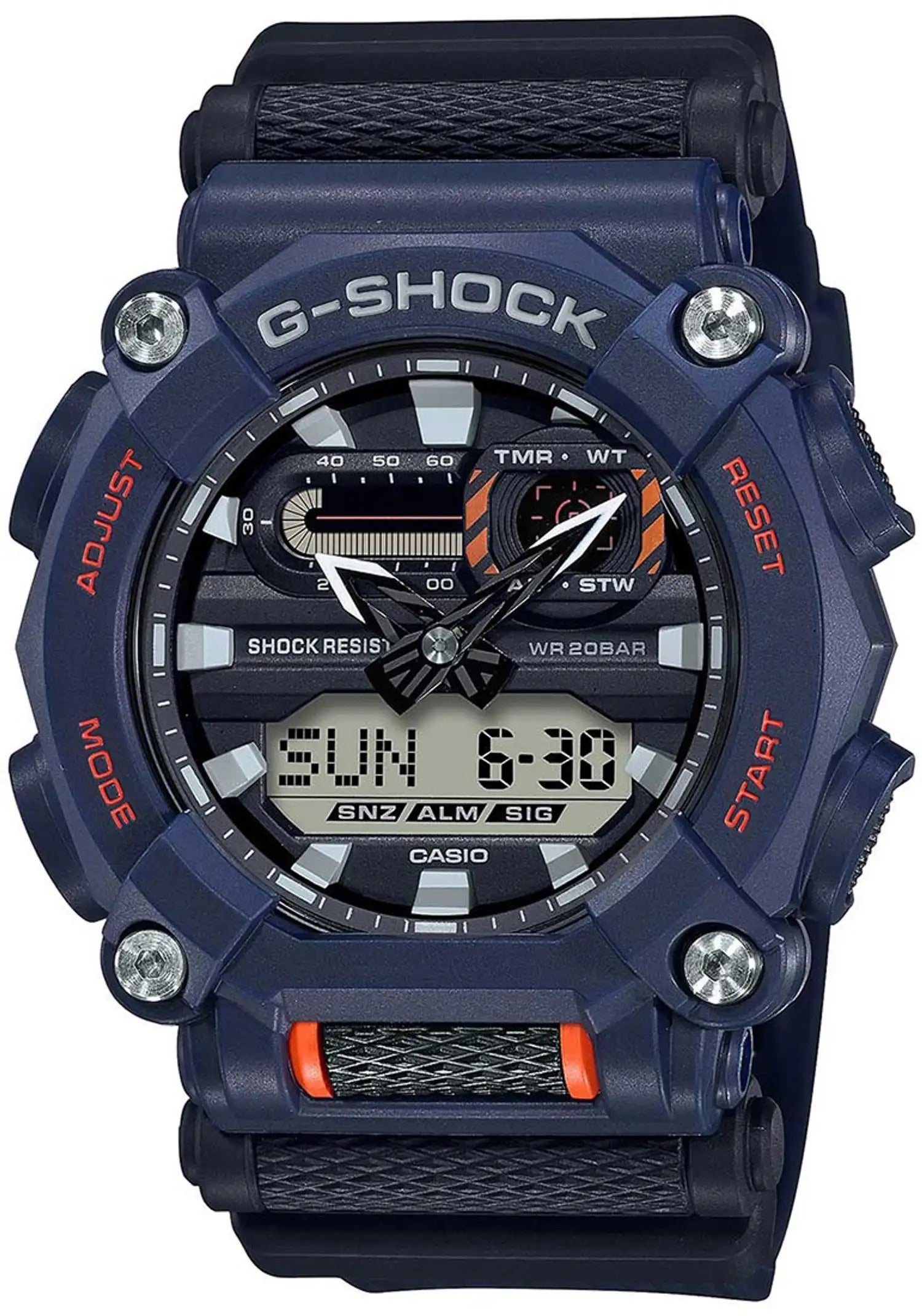 G-Shock Analog-Digital Black Dial Resin Strap Men's Watch GA-900-2ADR