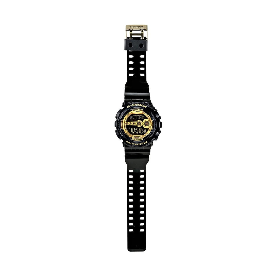 Casio G-Shock Digital Black Gold Dial Resin Strap Men's Watch GD-100GB-1DR (G340)