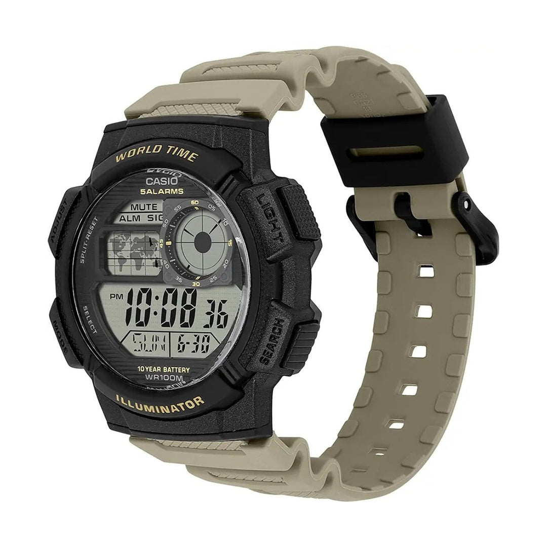Casio Youth Digital Black Dial Resin Strap Men's Watch AE-1000W 5ADF