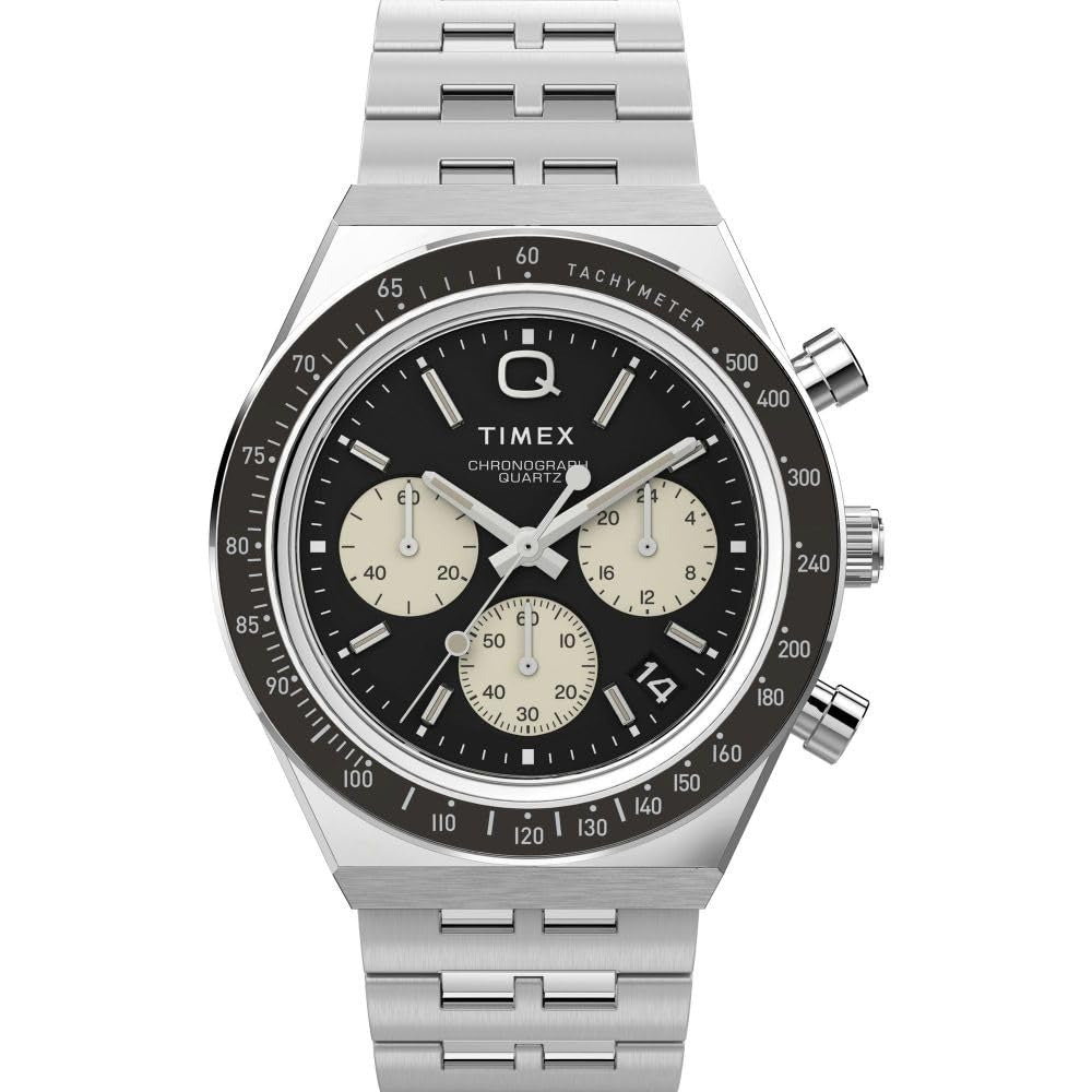 Timex Q Timex Black Dial Chronograph Tachymeter Men's Watch TWEG26402