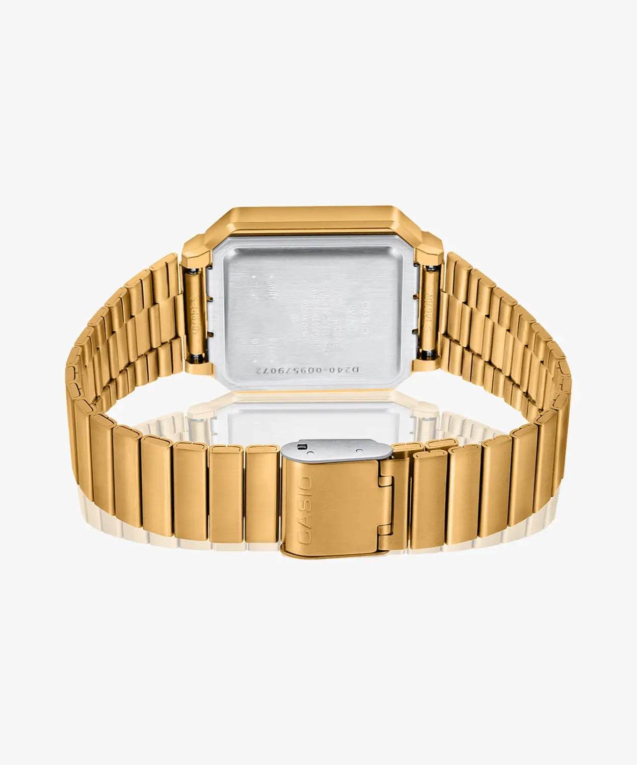 Casio Vintage Quartz Gold-Tone Digital Unisex Watch A100WEG-9ADF