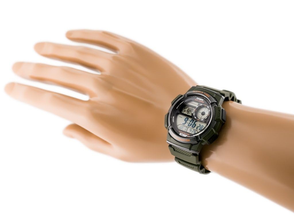 Casio Youth Digital Black Dial Resin Strap Men's Watch AE-1000W 3AVDF